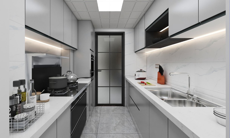 整體櫥柜定制石英石臺面定做